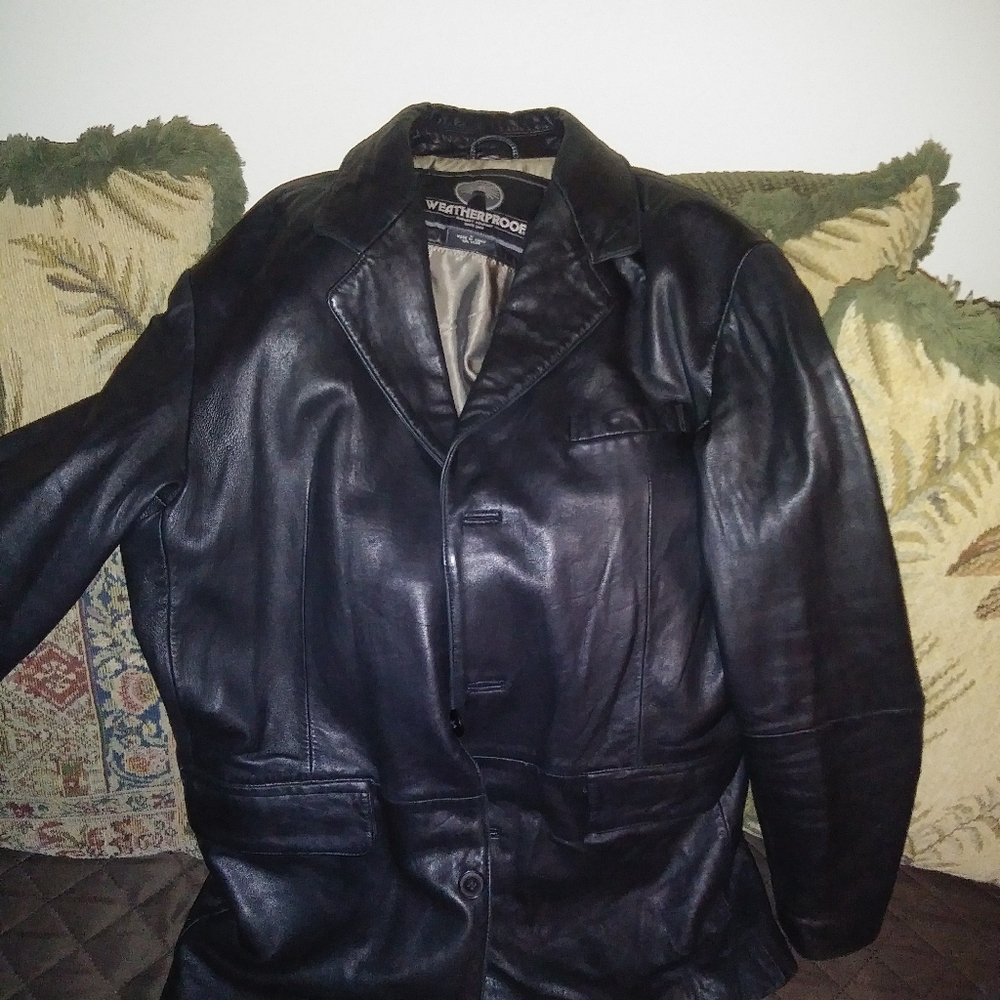 Mens Leather Blazer
